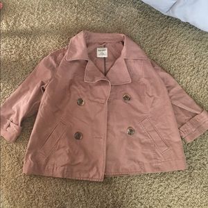Old Navy Women L Jacket Cotton Coat Trench