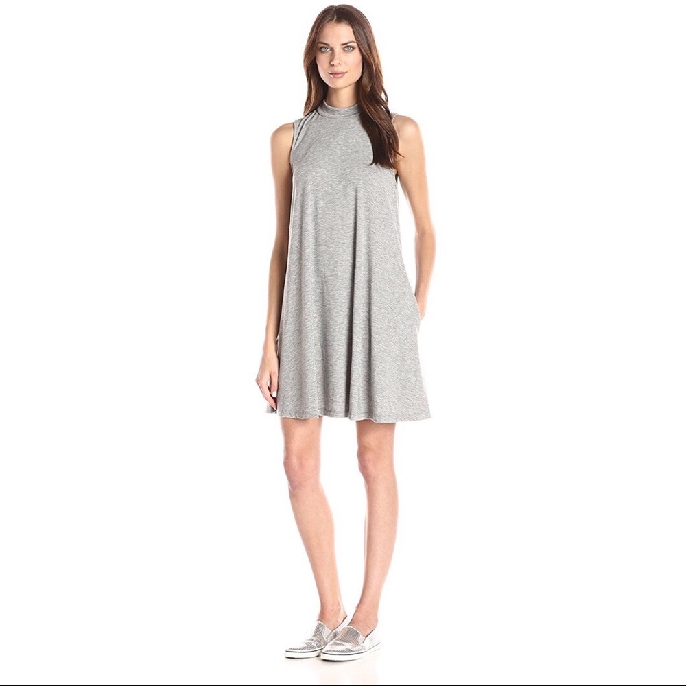 RD Style sees, EUC, gray, trapeze dress, Sz small