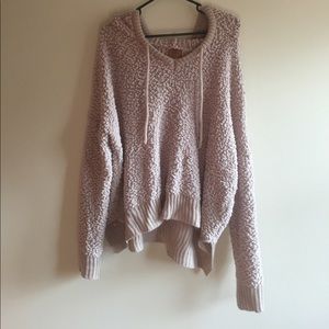 Oversized hooded sweater