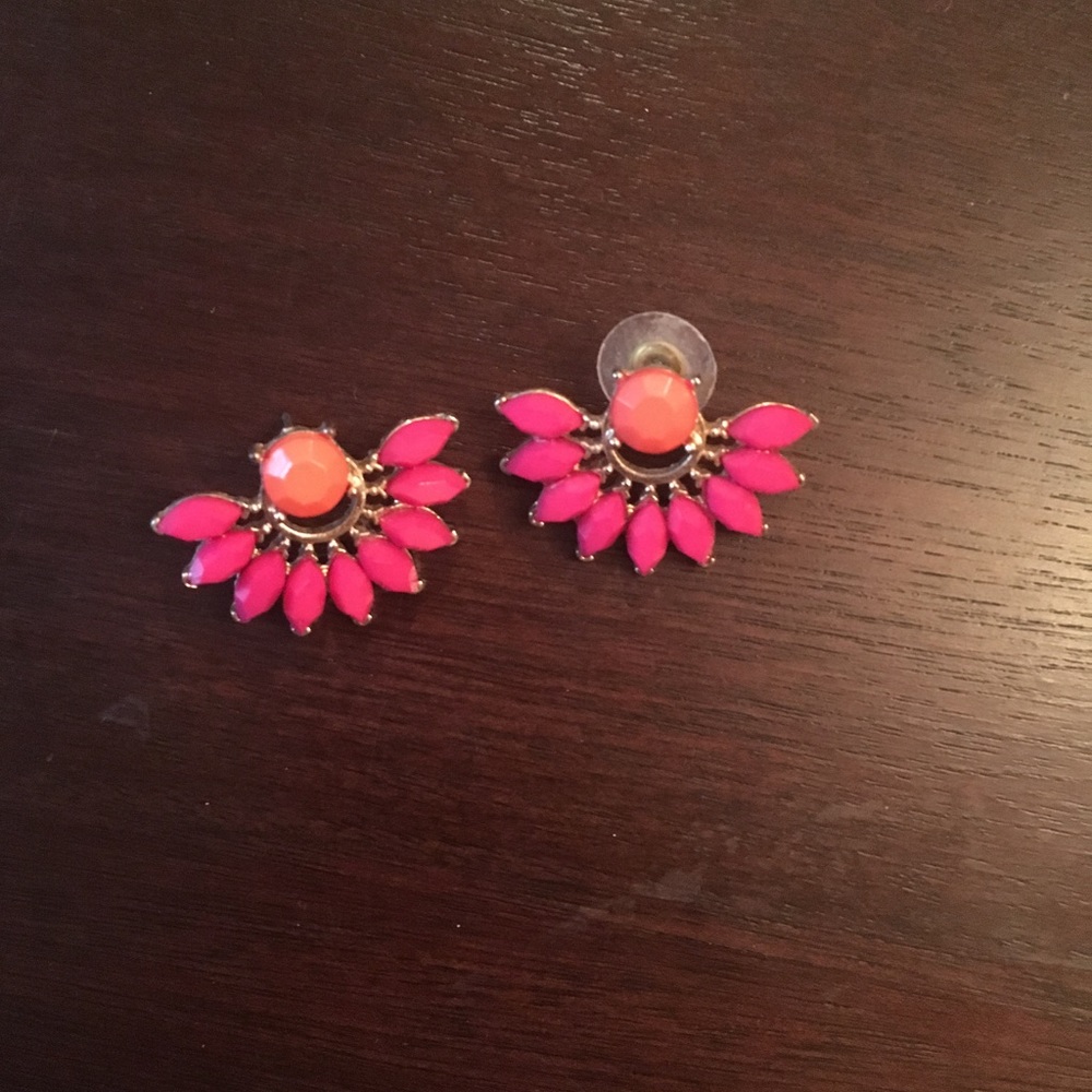 Bauble bar pink stud earrings