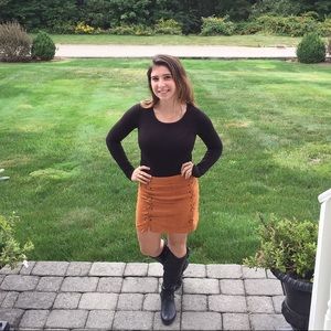 Lace Up Skirt (available in 3 colors)