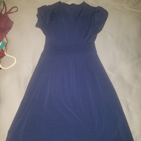 Merona Navy Blue v-neck dress - Picture 6 of 8