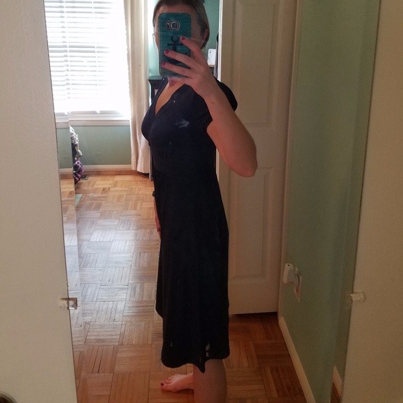 Merona Navy Blue v-neck dress - Picture 4 of 8