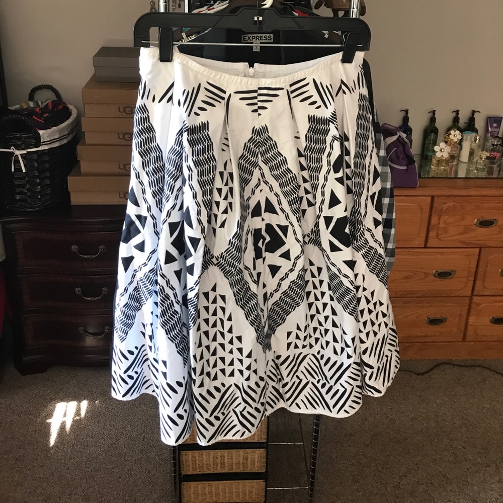 Black and white skirt