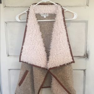 Fur lined vest