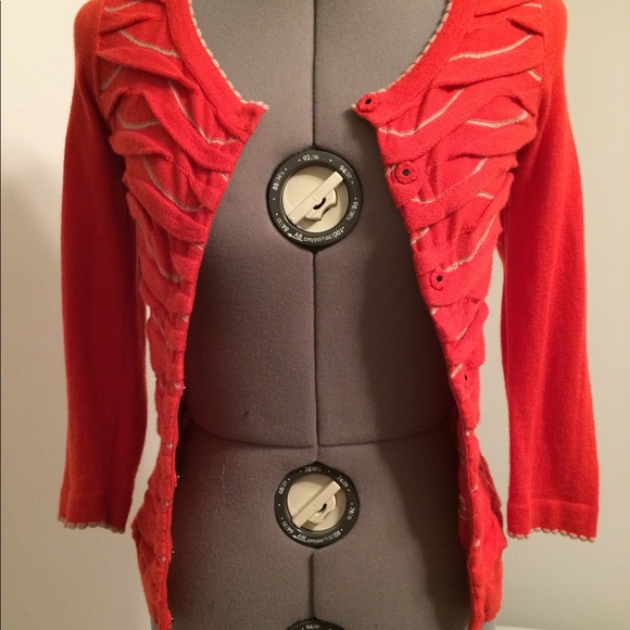 Anthropologie Yellow Bird Winter Waves cardigan - Picture 5 of 6