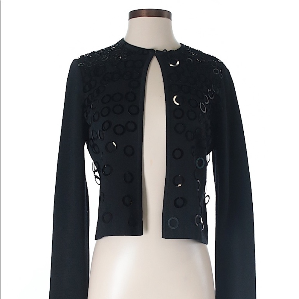 St. John wool cardigan with sequins