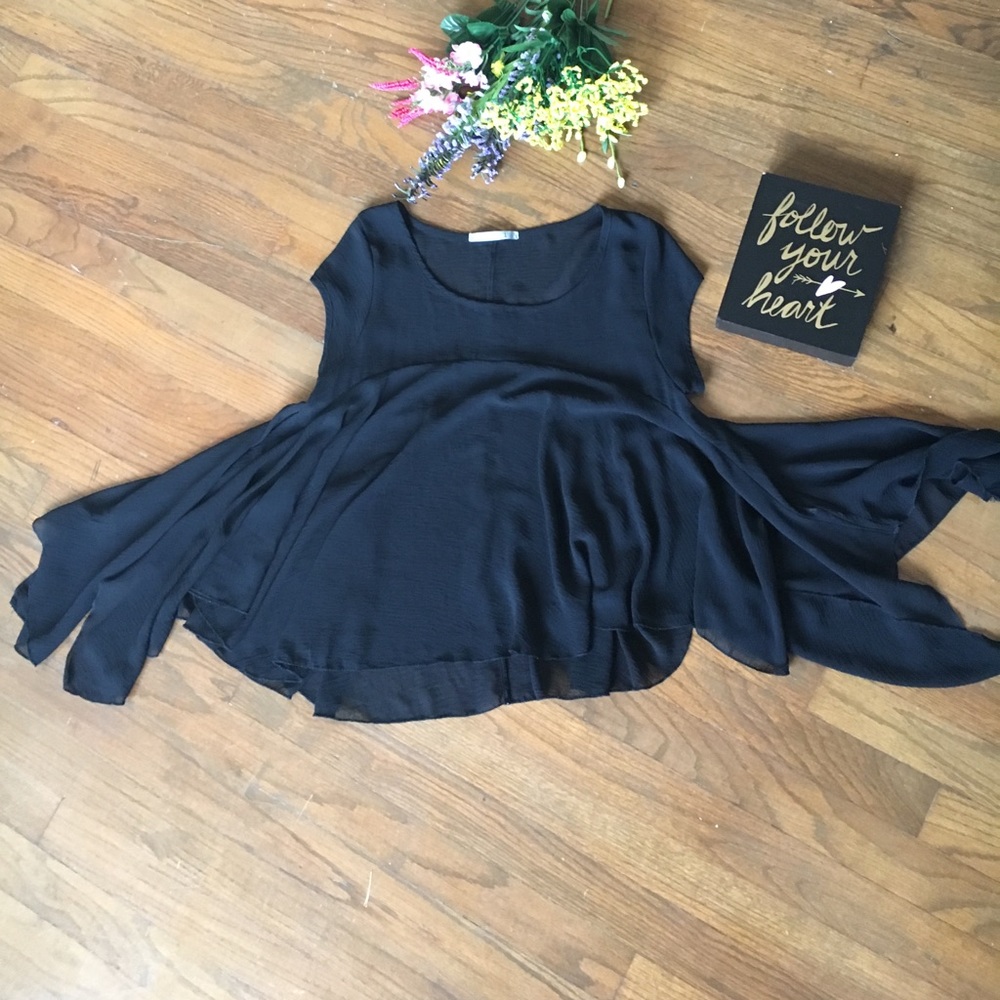 Easel Sheer Fashion Top