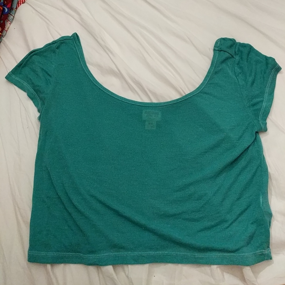MINT GREEN CROP TOP