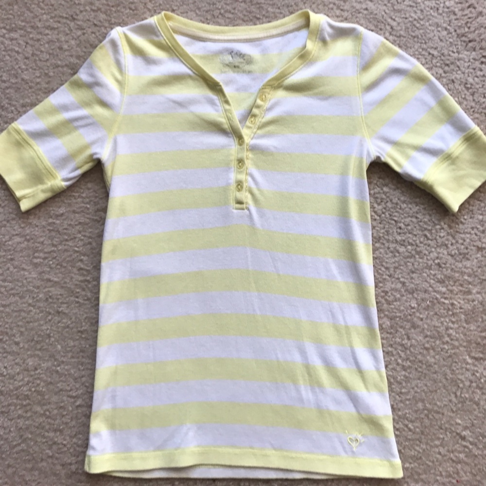 Justice Striped Tee Size M 12