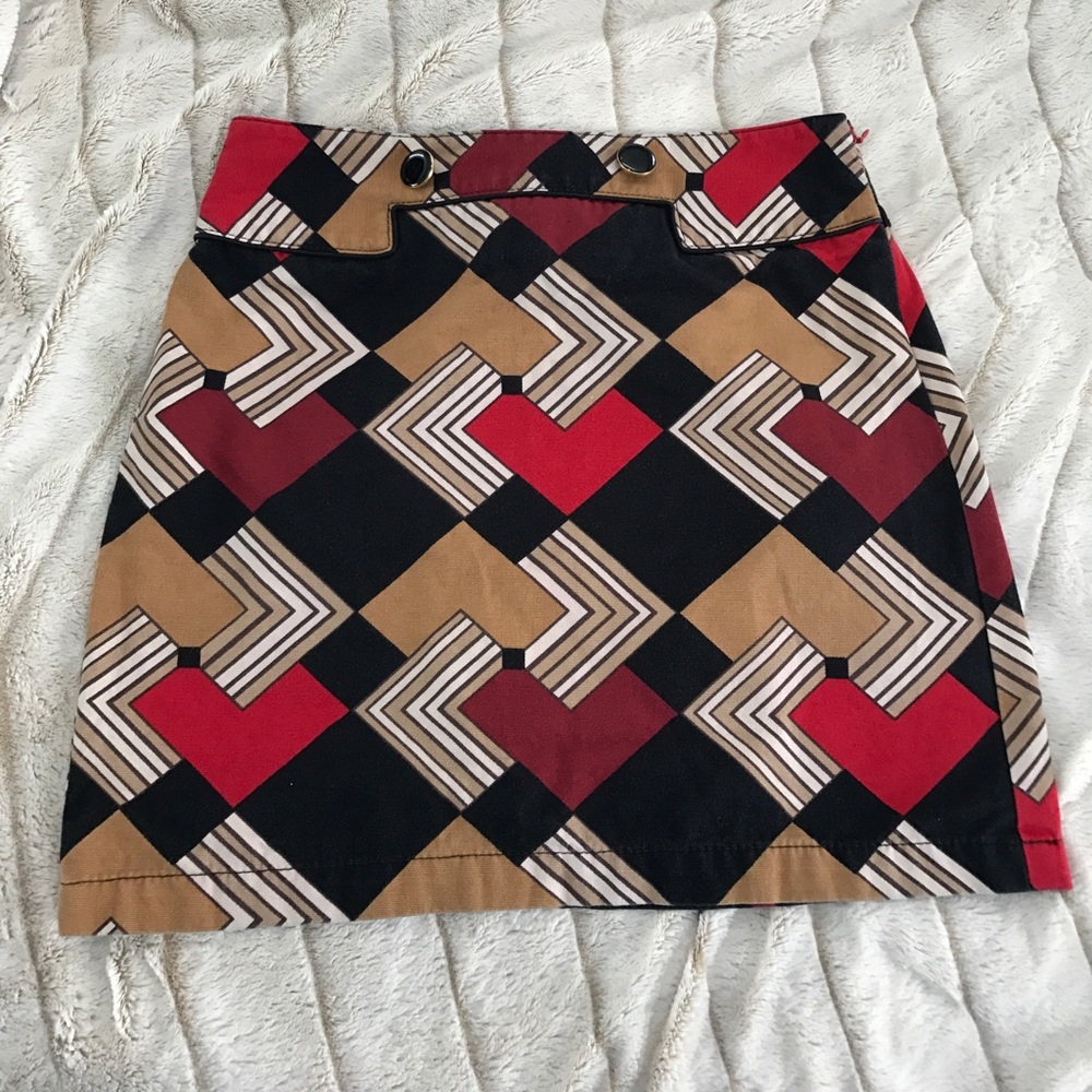 Ann Taylor LOFT Geometric Skirt