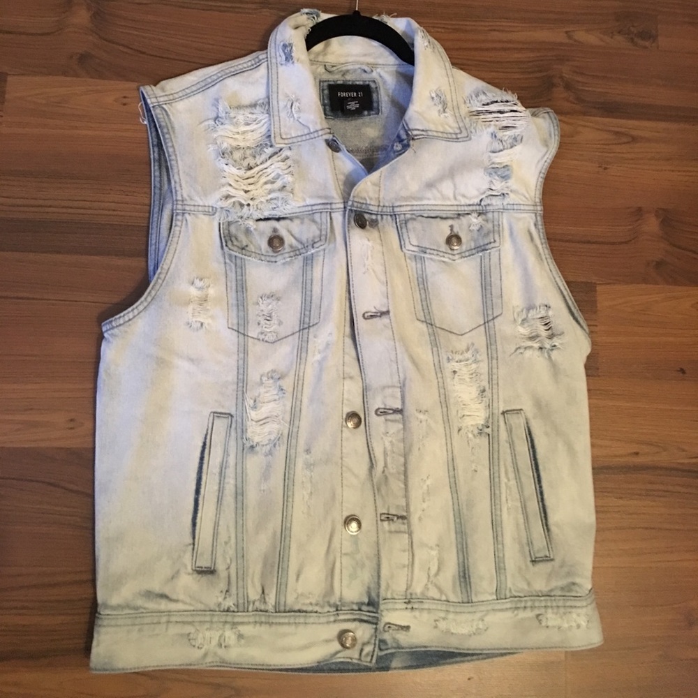 Distressed Denim Oversized