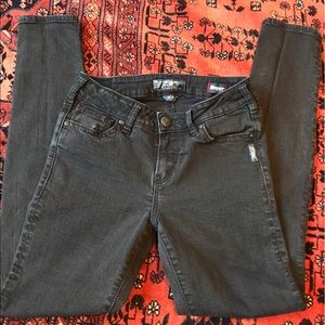 Silver Black Jeans EUC