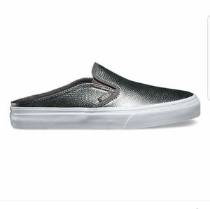 Vans embossed leather slip on mule