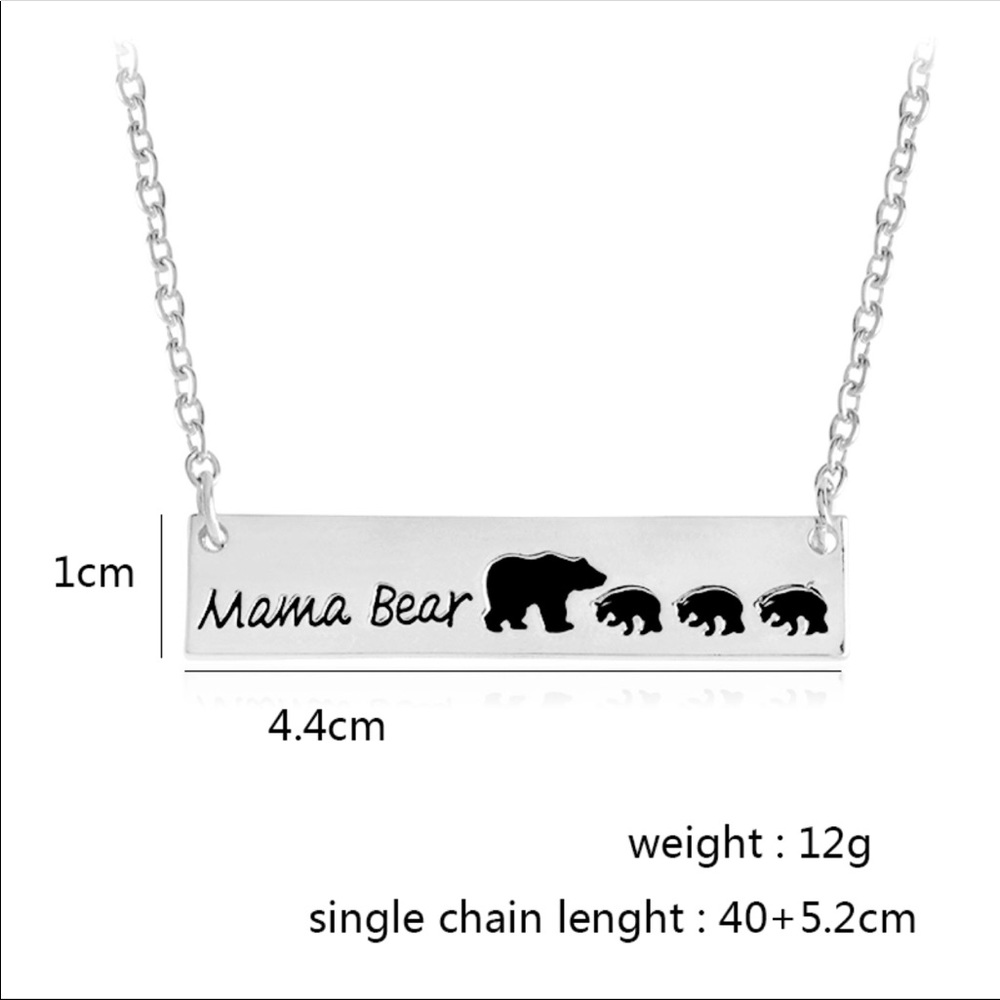 Mama Bear & Cubs Necklace - Picture 2 of 4