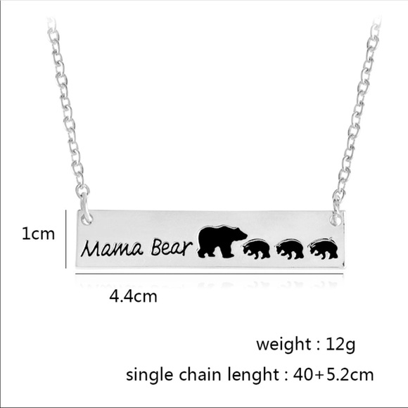 Mama Bear & Cubs Necklace - Picture 2 of 4