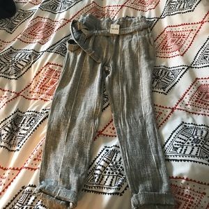 Brand new linen pants with belt from free people!!