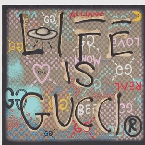 Gucci Graffiti Scarf