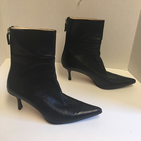 gucci black leather ankle boots