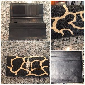 Genuine Stingray skin leather wallet