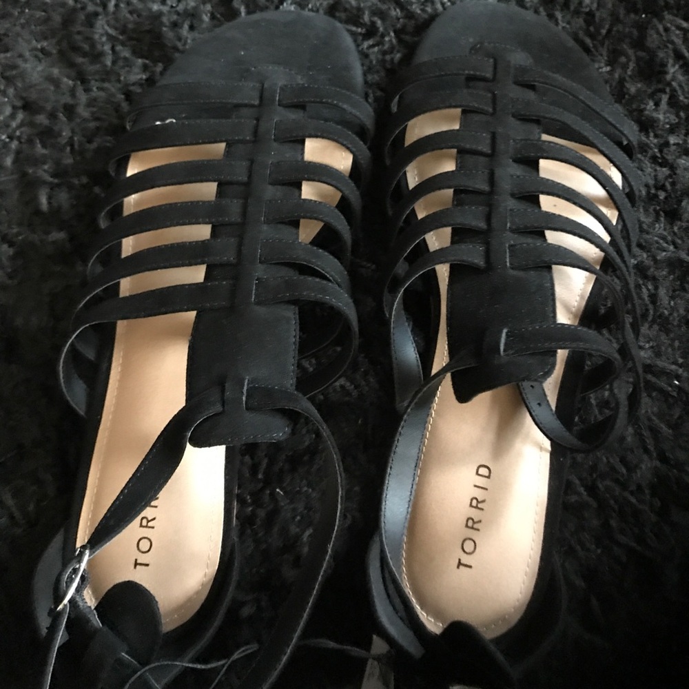Torrid gladiator sandals 12 wide width