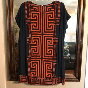 THML Embroidered Shift Dress