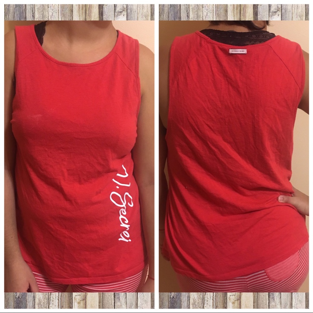 🎀Victoria's Secret🎀 red tank top Sz S