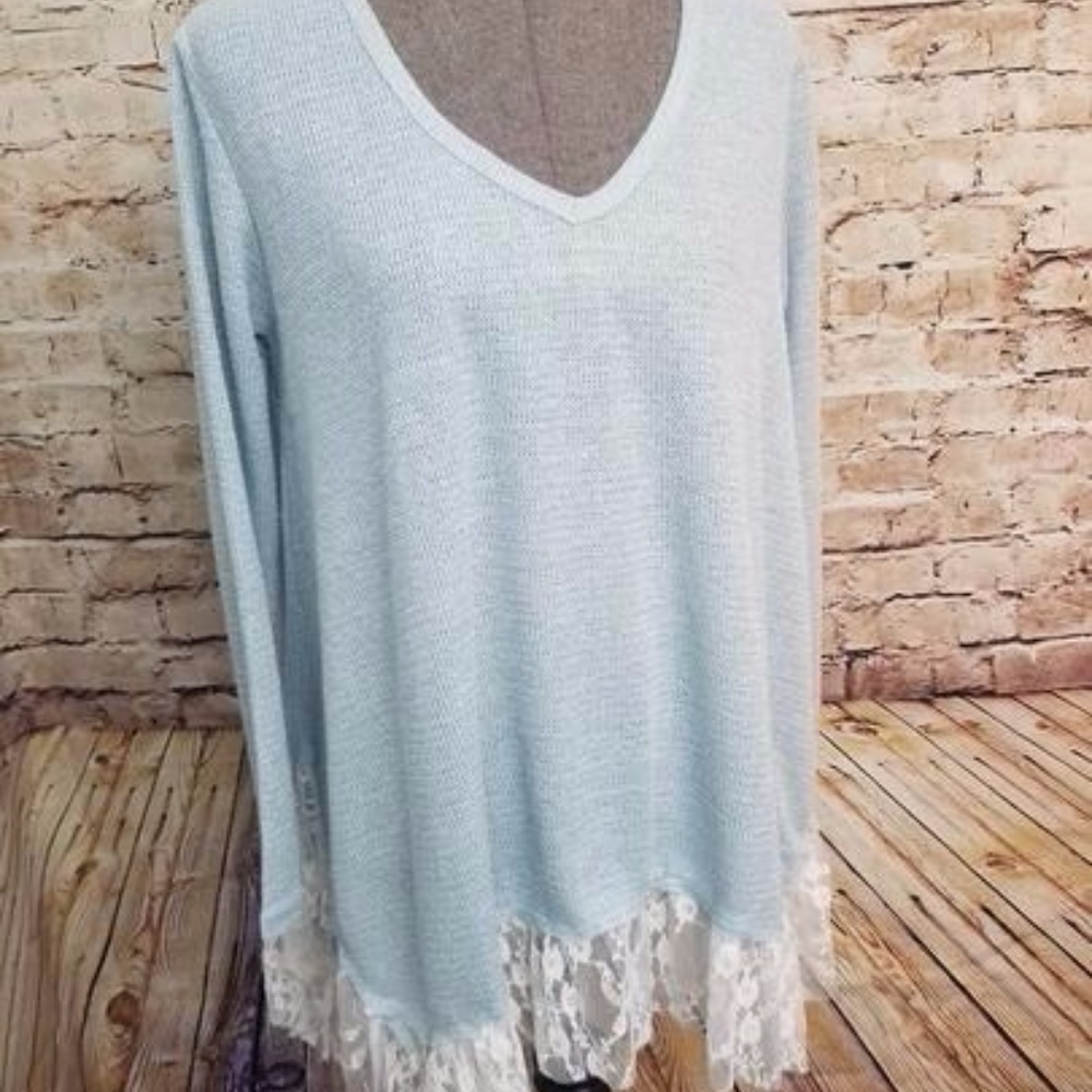 Lace Trimmed Top