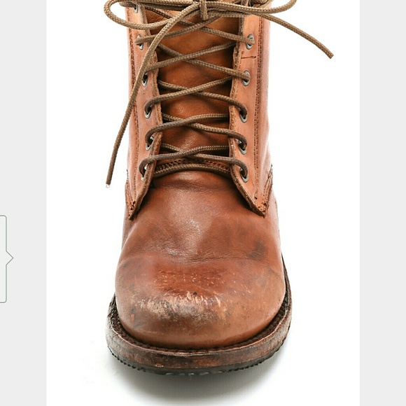 FreeBird Dip Dye Brown Combat Boots - Picture 4 of 8