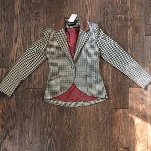 H&M houndstooth blazer