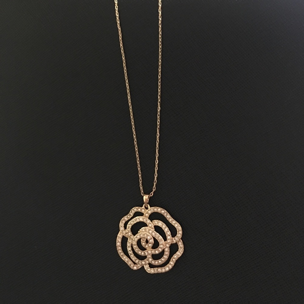 Kate Spade rose garden pave necklace🌹summer 2017