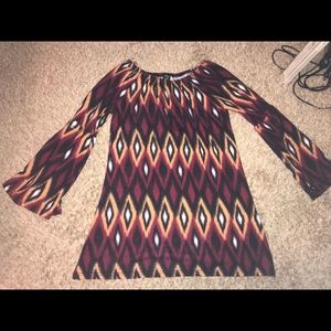 Boho bell sleeve sweater