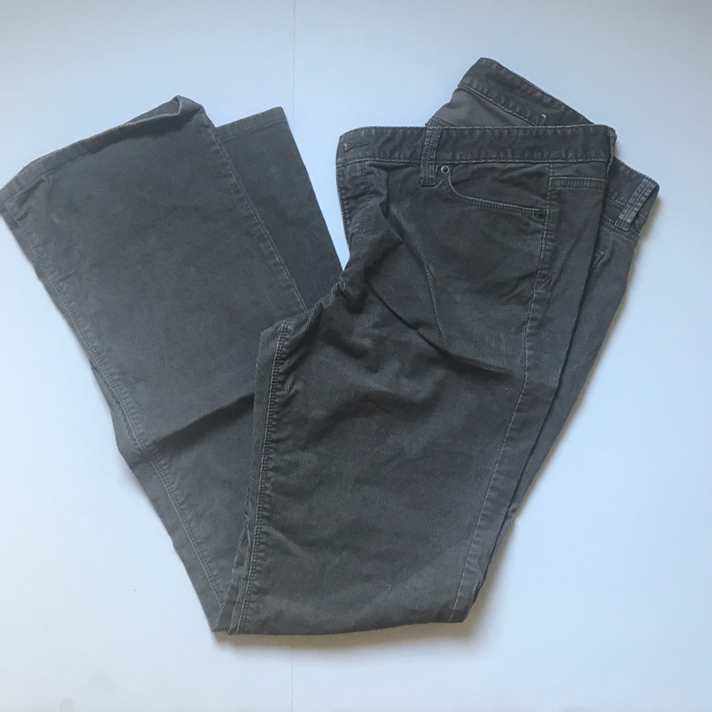 LOFT Grey Modern Bootcut Cords.  Size 14