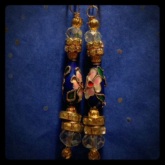 #0105 "Indigo Blues" Cloisonne' Bracelet - Picture 2 of 3