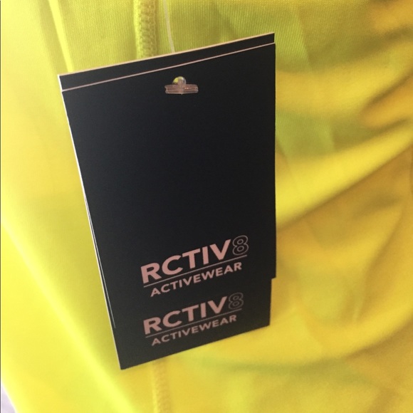 Rctiv active wear workout shirt top nwt neon - Picture 2 of 6