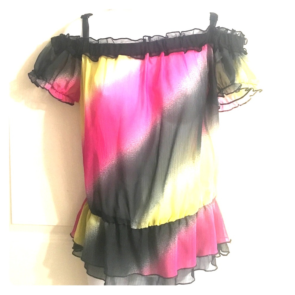 Sexy sheer off the shoulder top - never worn