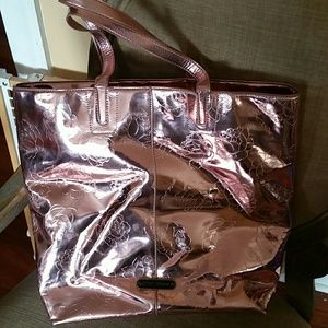 BETSEY JOHNSON METALLIC TOTE