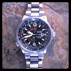 Citizen nighthawk eco-drive watch