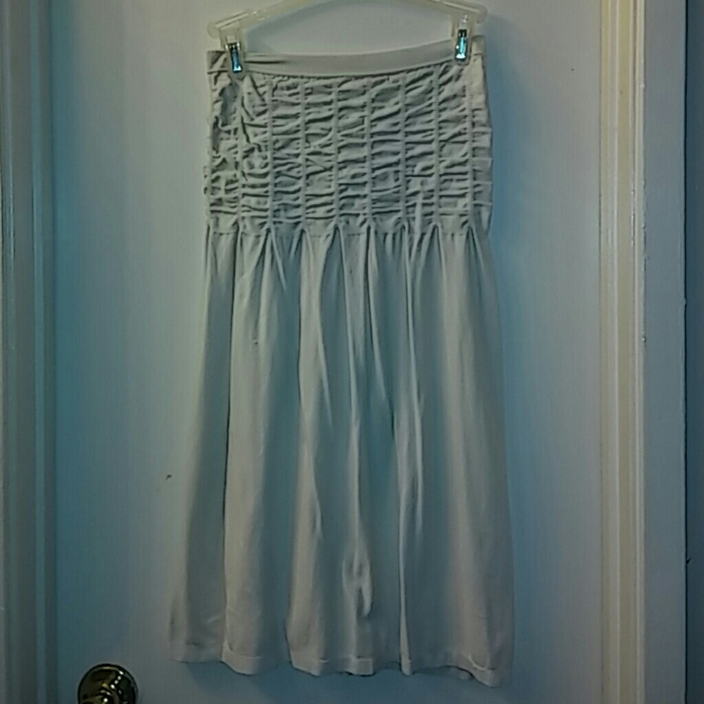 Strapless mini dress