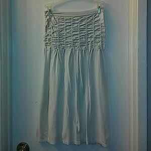 Strapless mini dress