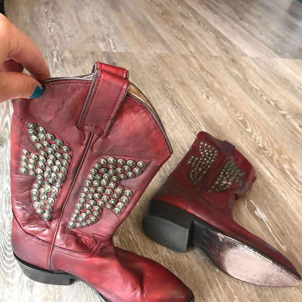 Studded frye boots