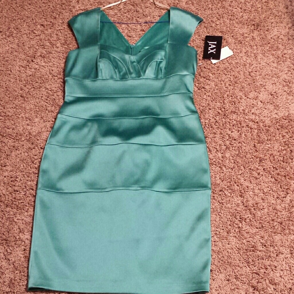 Pretty Green cap sleeve satin dress