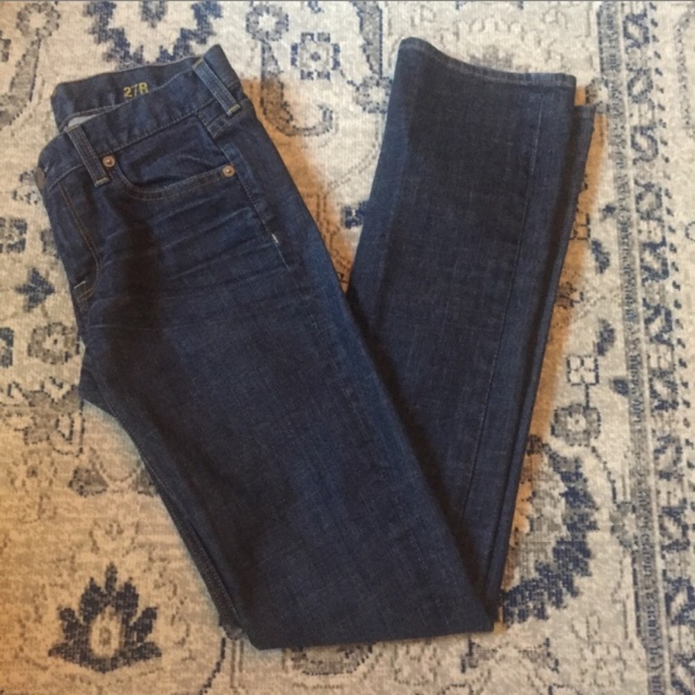 J. Crew straight leg matchstick jeans