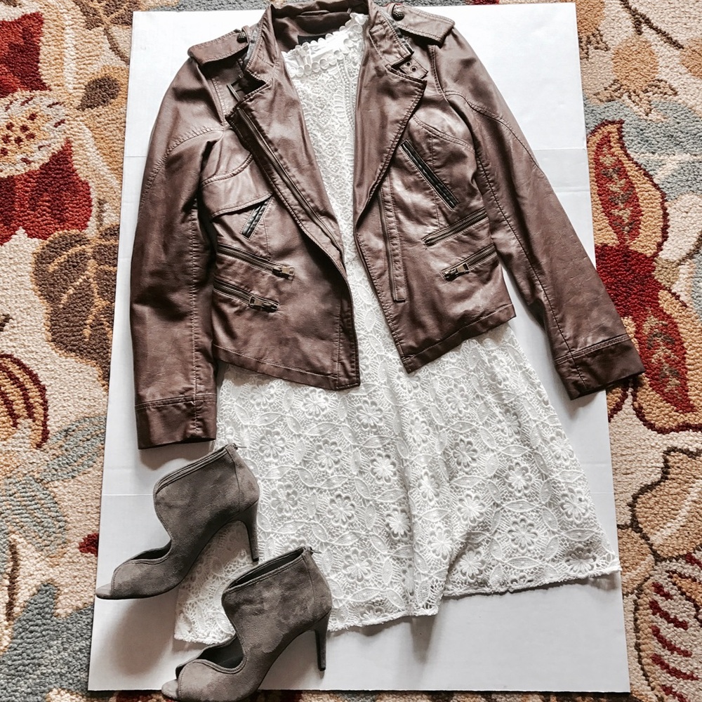 PRICE DROP!! Steve Madden Faux Leather Moto Jacket