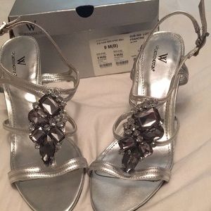 Worthington silver heels