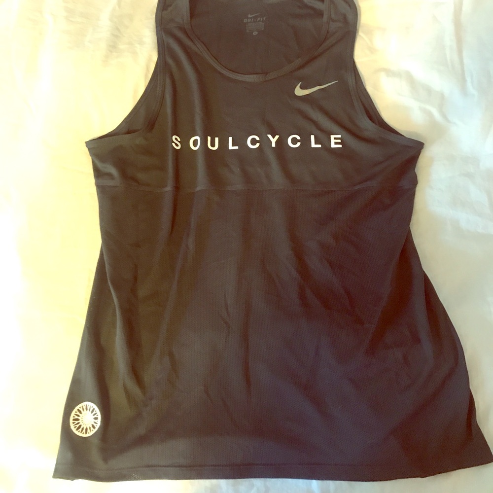 Gray Nike SoulCycle tank