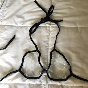 Clear festival bra