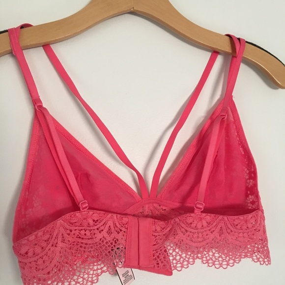 VS Coral Strappy Lace Bralette - Picture 4 of 5