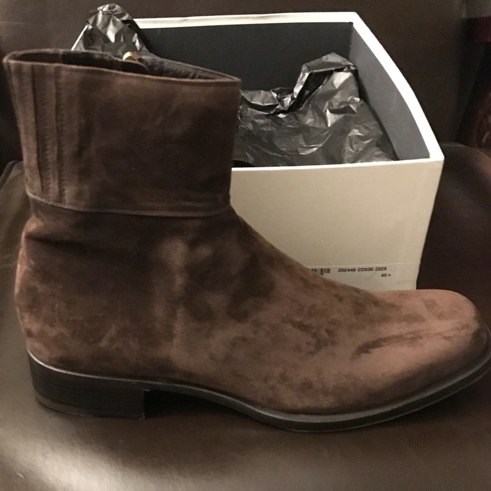 YSL Suede boots