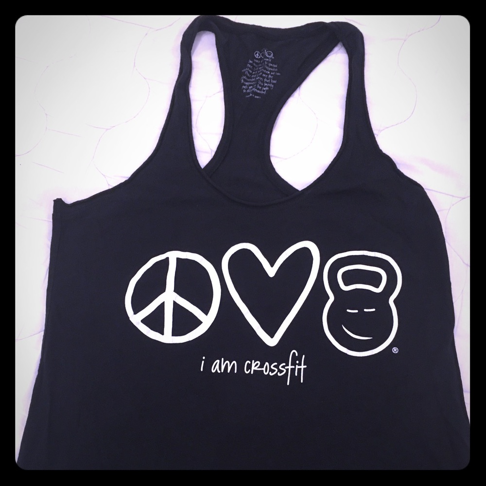 Peace love world workout tank